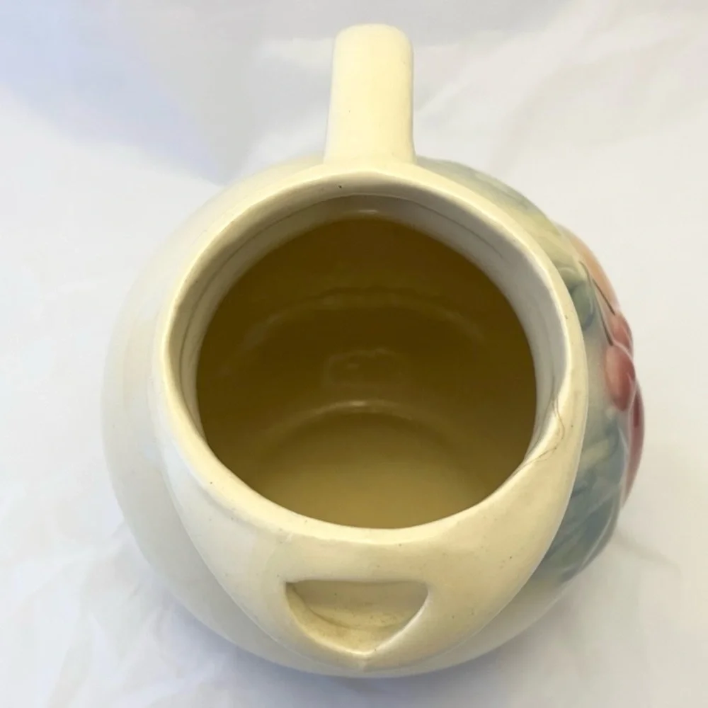 Shawnee Ball Pitcher, Fruit Pattern, No. 80, 1950s Vintage Pottery EUC